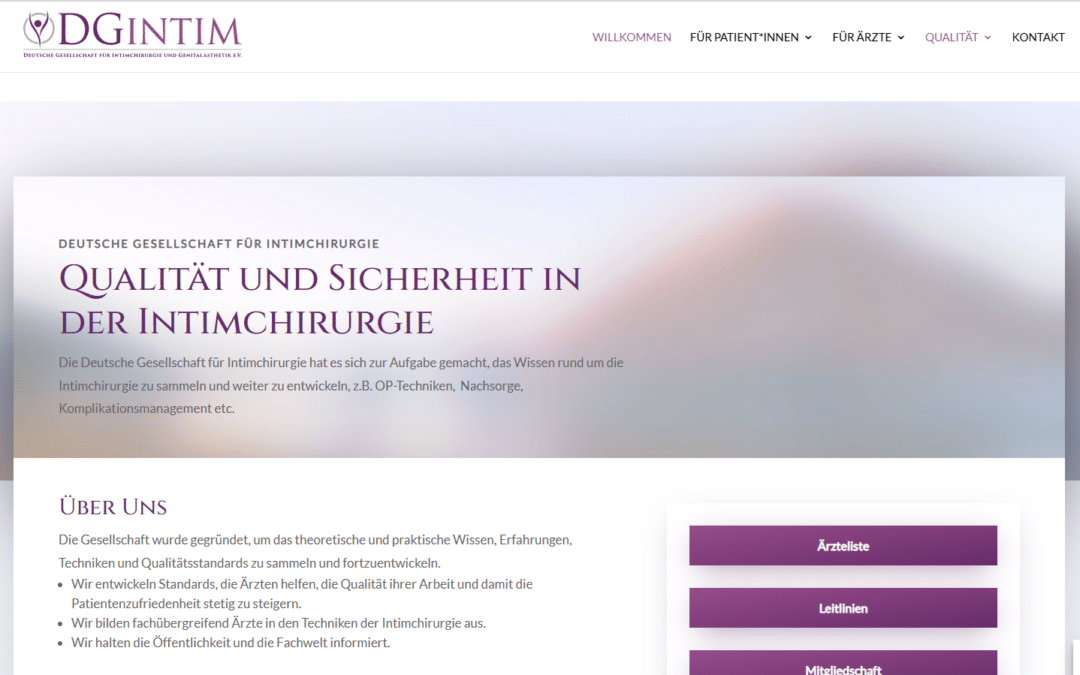 DGIntim hatte eine neue Webseite